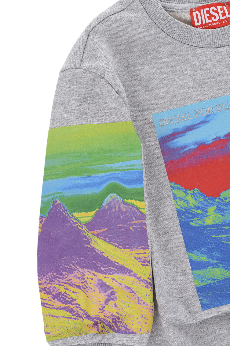 Boys Grey Graphic Sweatshirt 3
