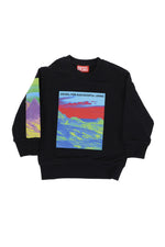 Boys Black Graphic Sweatshirt 1