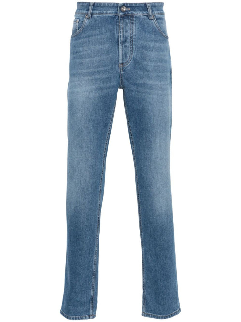 Sky Blue Denim Cotton Jeans 1