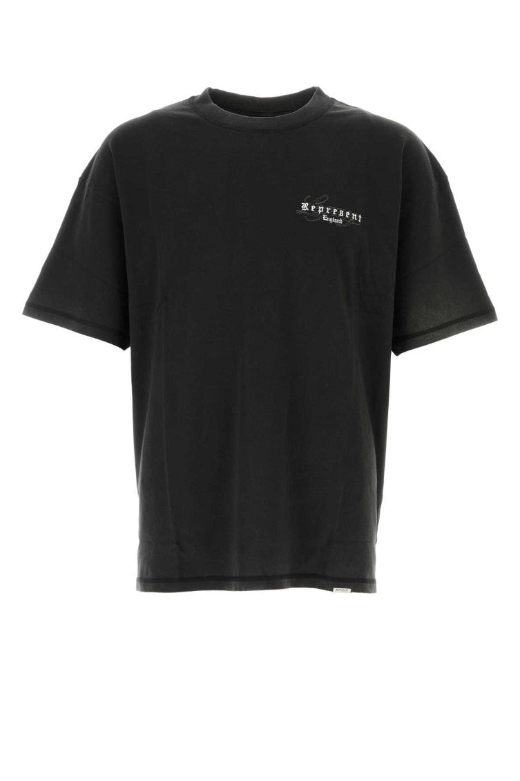 Black Embroidered Logo T-Shirt 1