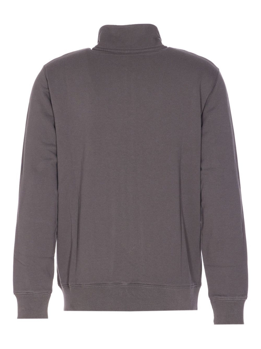 Grey Logo Zip-Up Sweatshirt 2