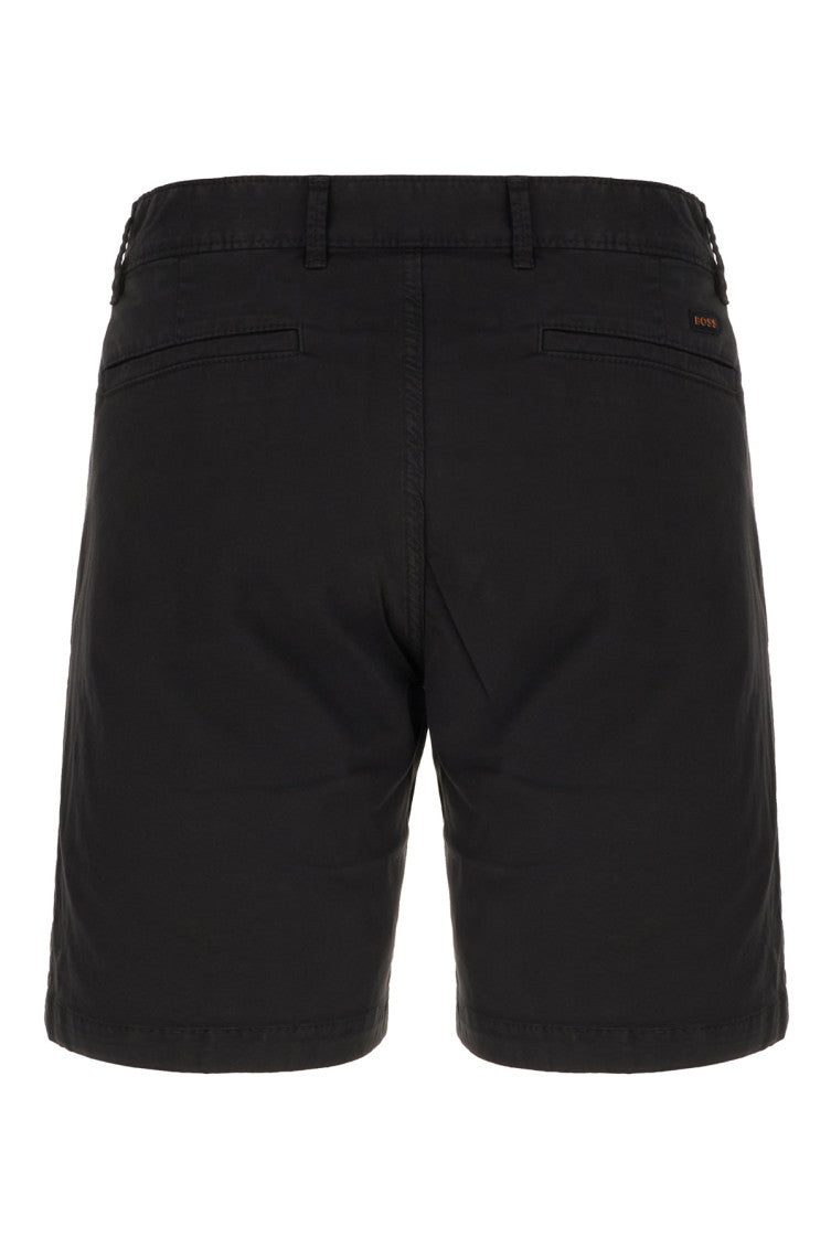 Black Solid Bermuda Shorts 2