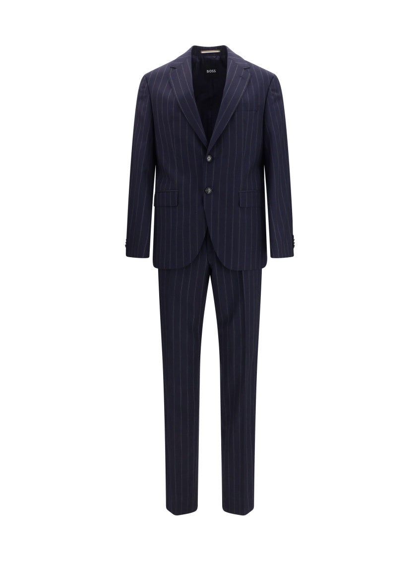 Navy Blue Stripes Suit 1