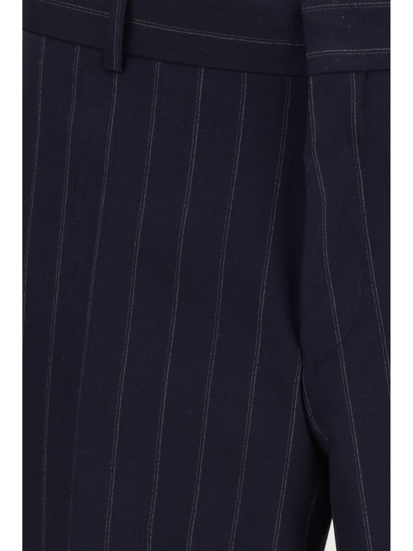 Navy Blue Stripes Suit 3