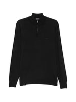 Black Half-Zip Sweater 1