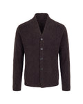 Dark Brown Knitted Cardigan 1