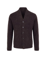 Dark Brown Knitted Cardigan 1