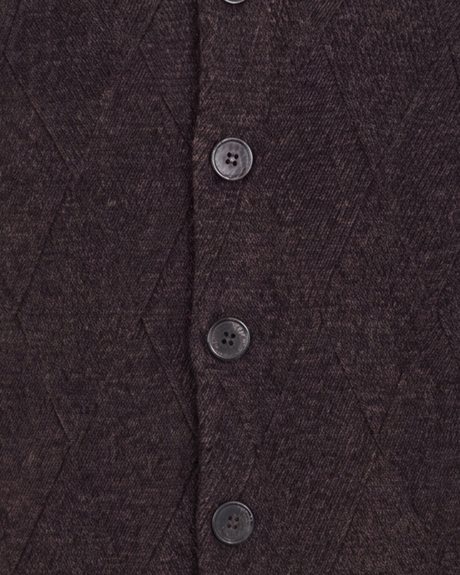 Dark Brown Knitted Cardigan 3