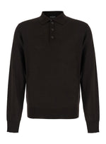 Dark Brown Polo Sweater 1
