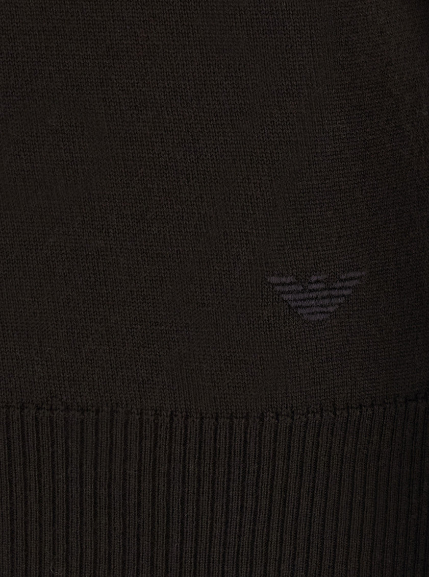 Dark Brown Polo Sweater 3