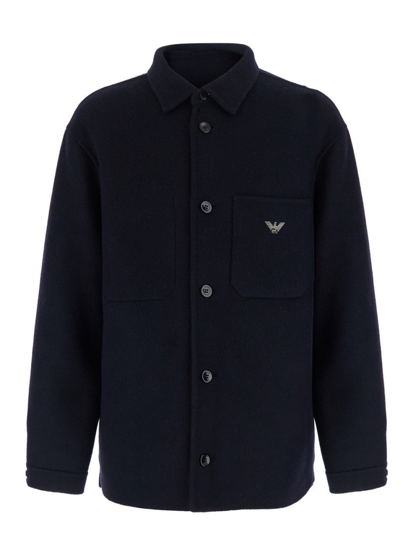 Navy Blue Shirt Jacket 1