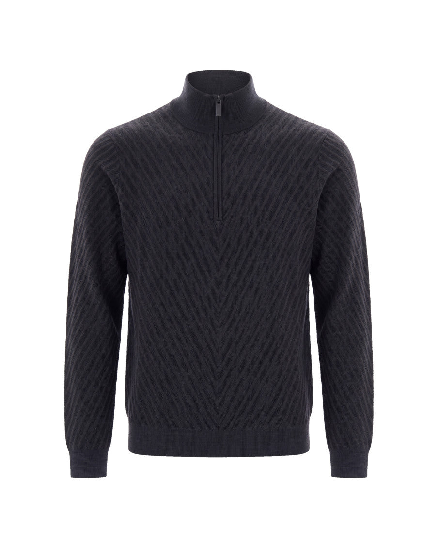 Dark Grey Turtle Neck Sweater 1