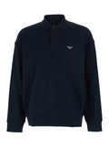 Blue Regular Polo Sweatshirt 1