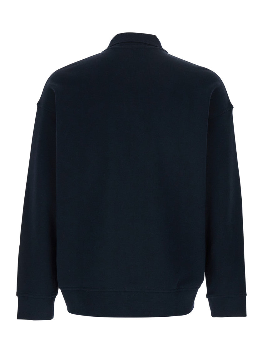 Blue Regular Polo Sweatshirt 2