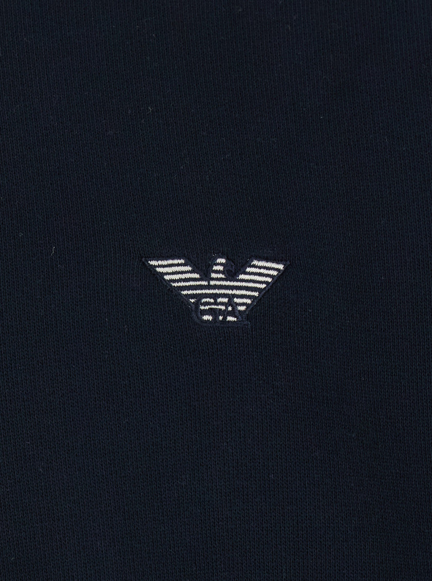 Blue Regular Polo Sweatshirt 3
