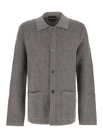 Grey Button-Up Cardigan 1