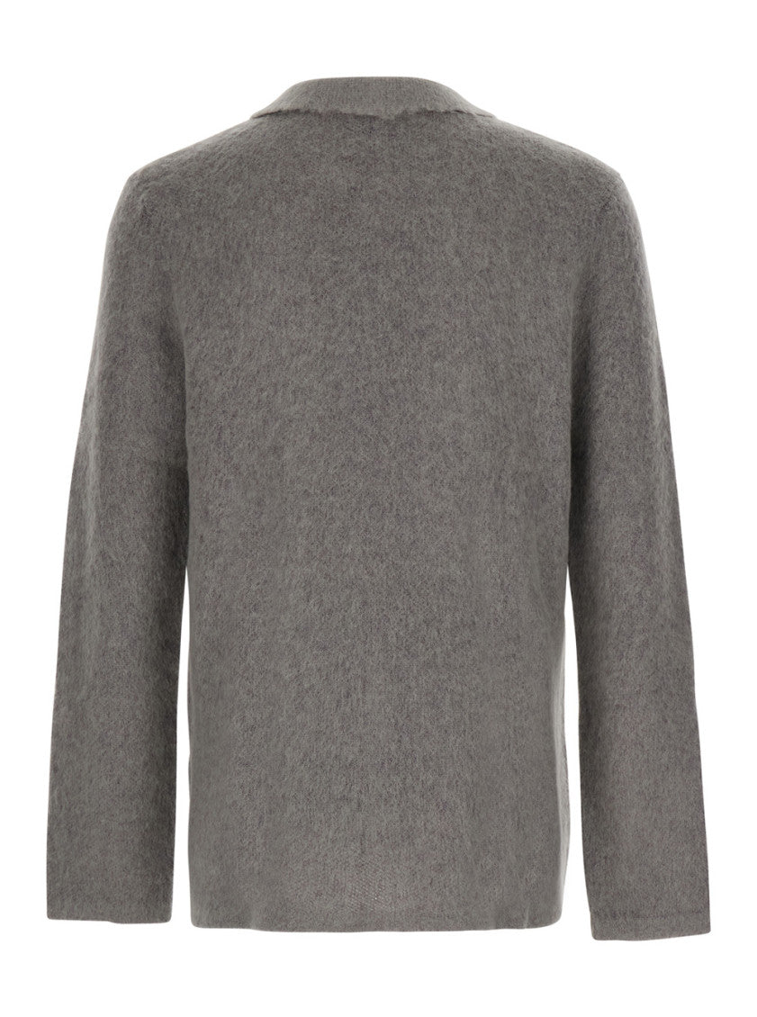 Grey Button-Up Cardigan 2