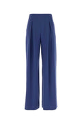 Blue Loose Pleated Pants 1