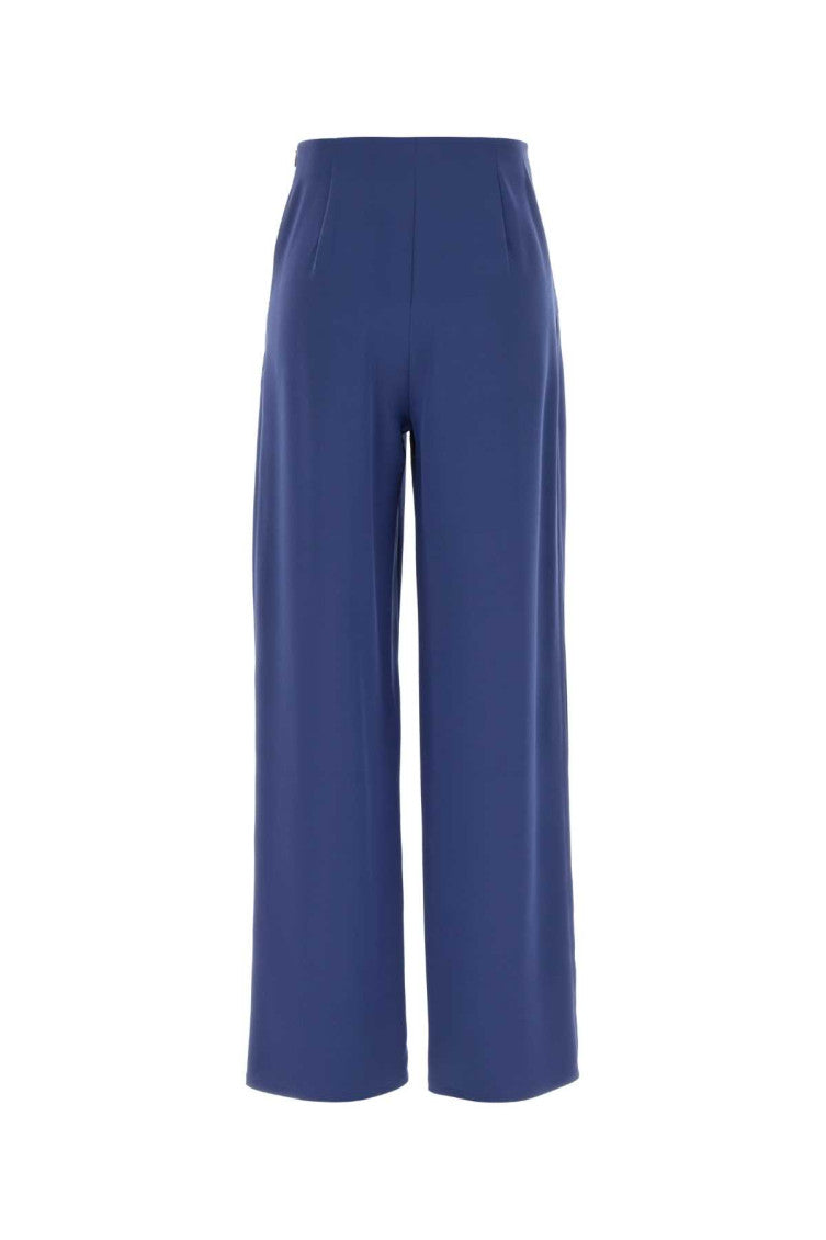 Blue Loose Pleated Pants 2