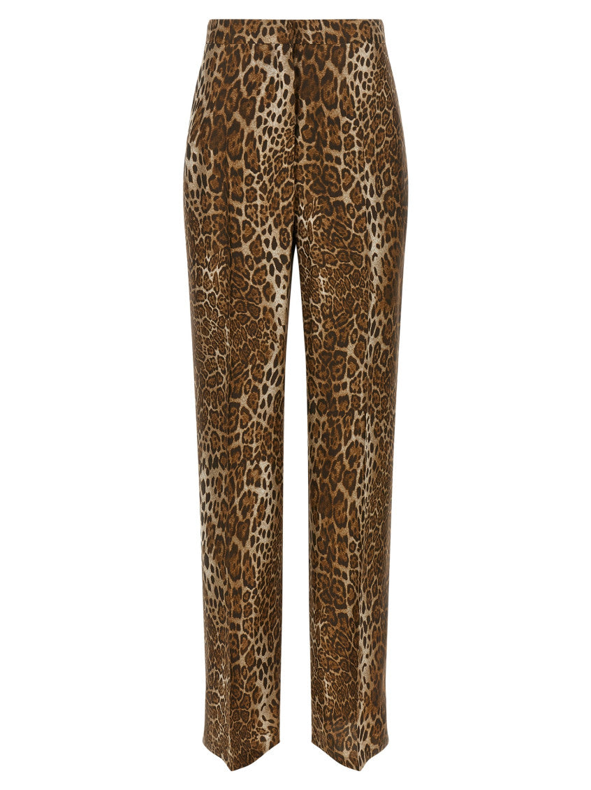 Brown Printed Trousers 1
