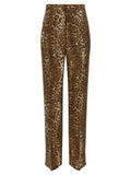 Brown Printed Trousers 1
