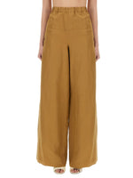 Beige Loose Elasticated Pants 1
