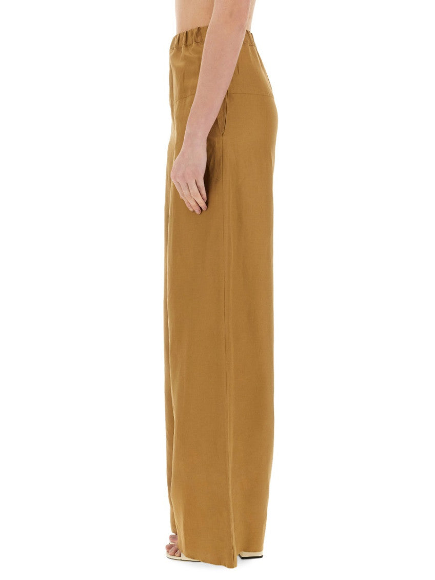 Beige Loose Elasticated Pants 4