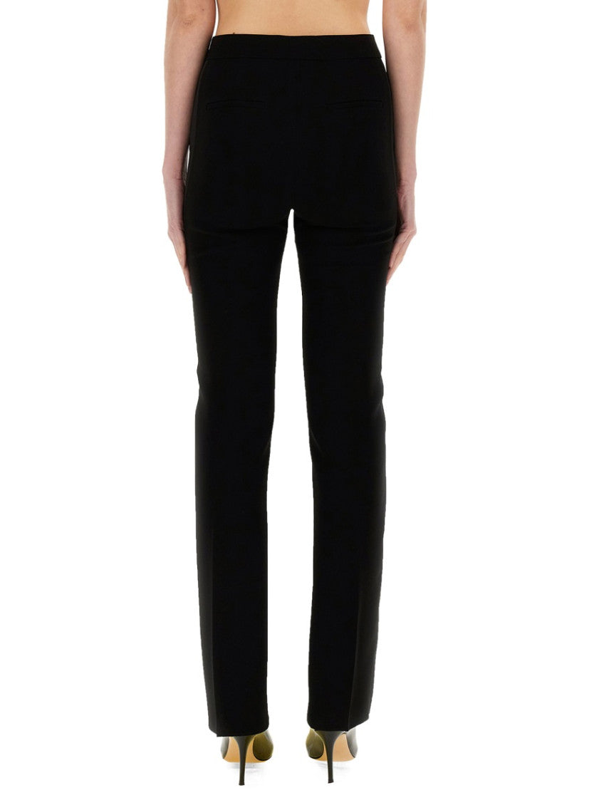 Black Slim Flat Front Pants 2