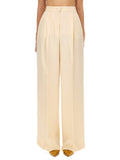 Beige Regular Pleated Pant 1