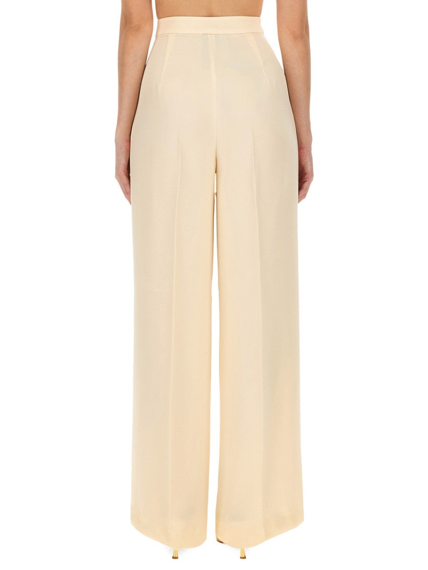 Beige Regular Pleated Pant 2