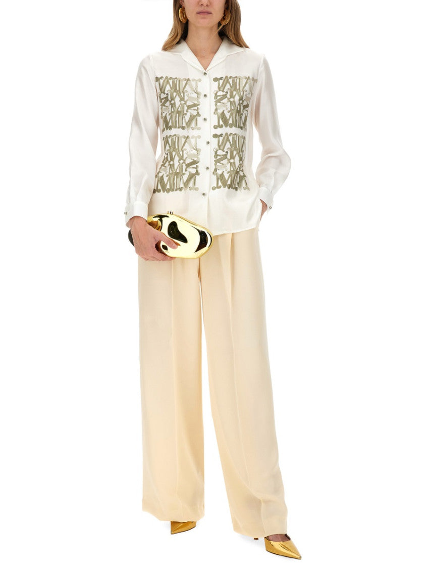 Beige Regular Pleated Pant 3