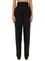 Black Tapered Pleated Pant 1