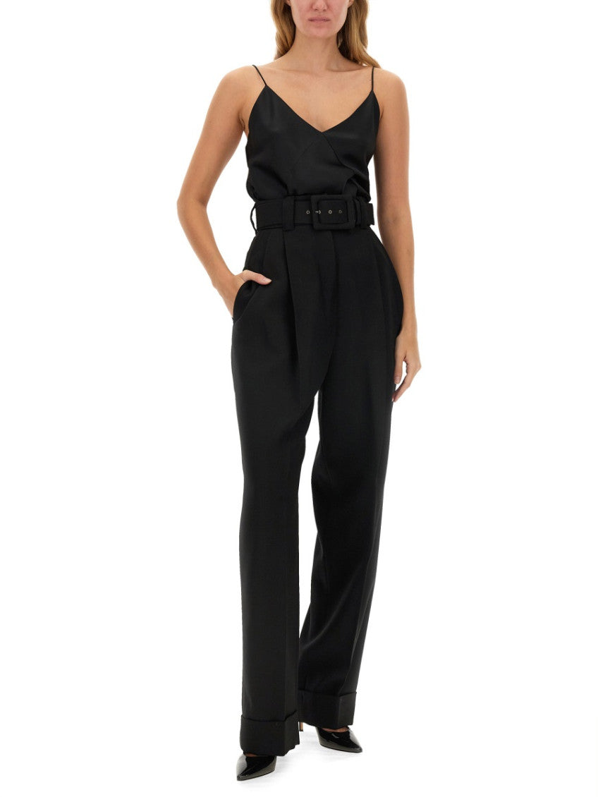 Black Tapered Pleated Pant 3
