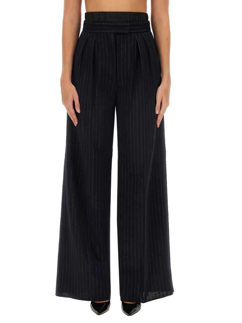 Black Relaxed Pleated Pant 1