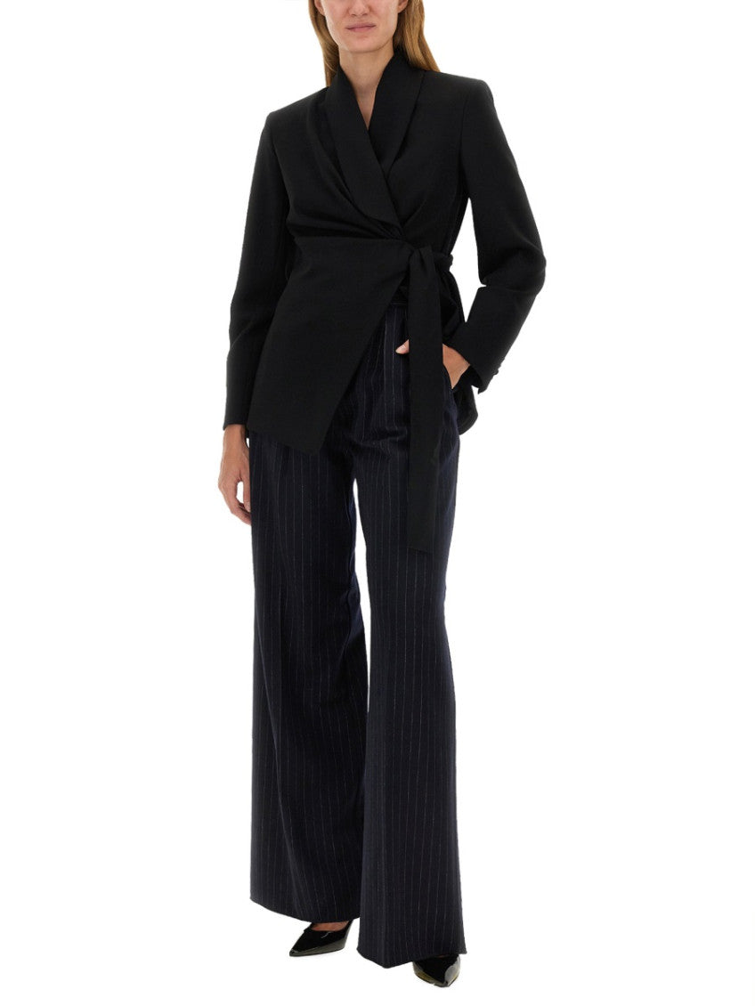 Black Relaxed Pleated Pant 3