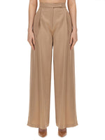 Beige Regular Pleated Pants 1