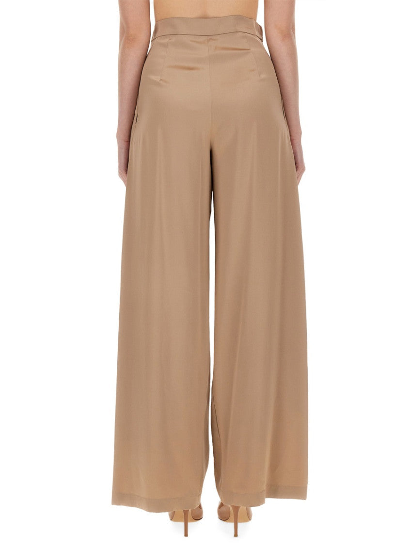 Beige Regular Pleated Pants 2