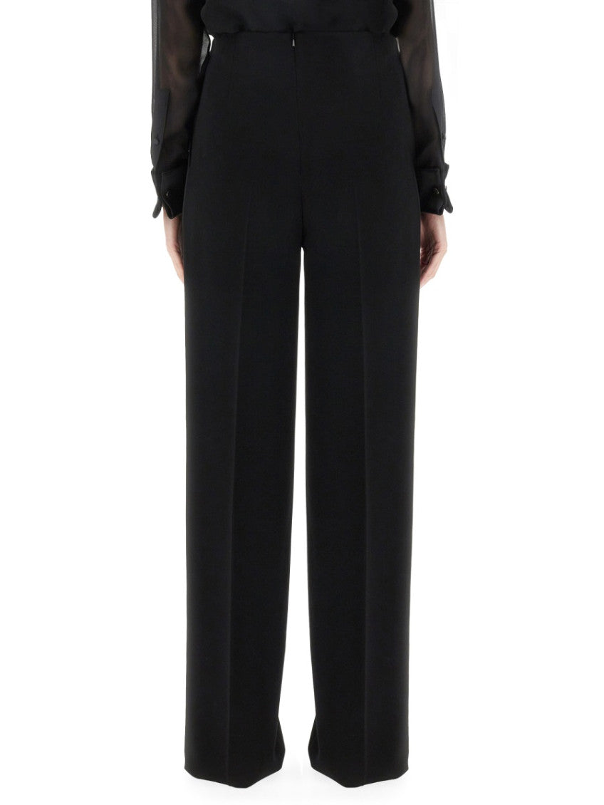 Black Regular Pleated Pants 2