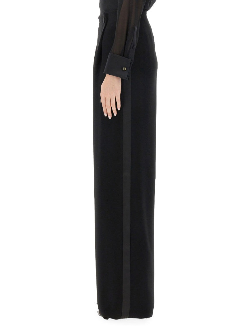 Black Regular Pleated Pants 4