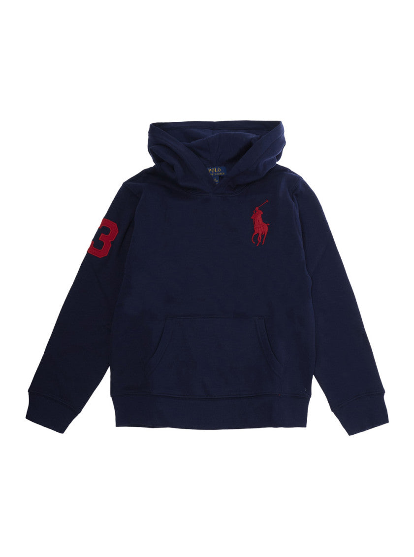 Boys Blue Logo Hoodie 1