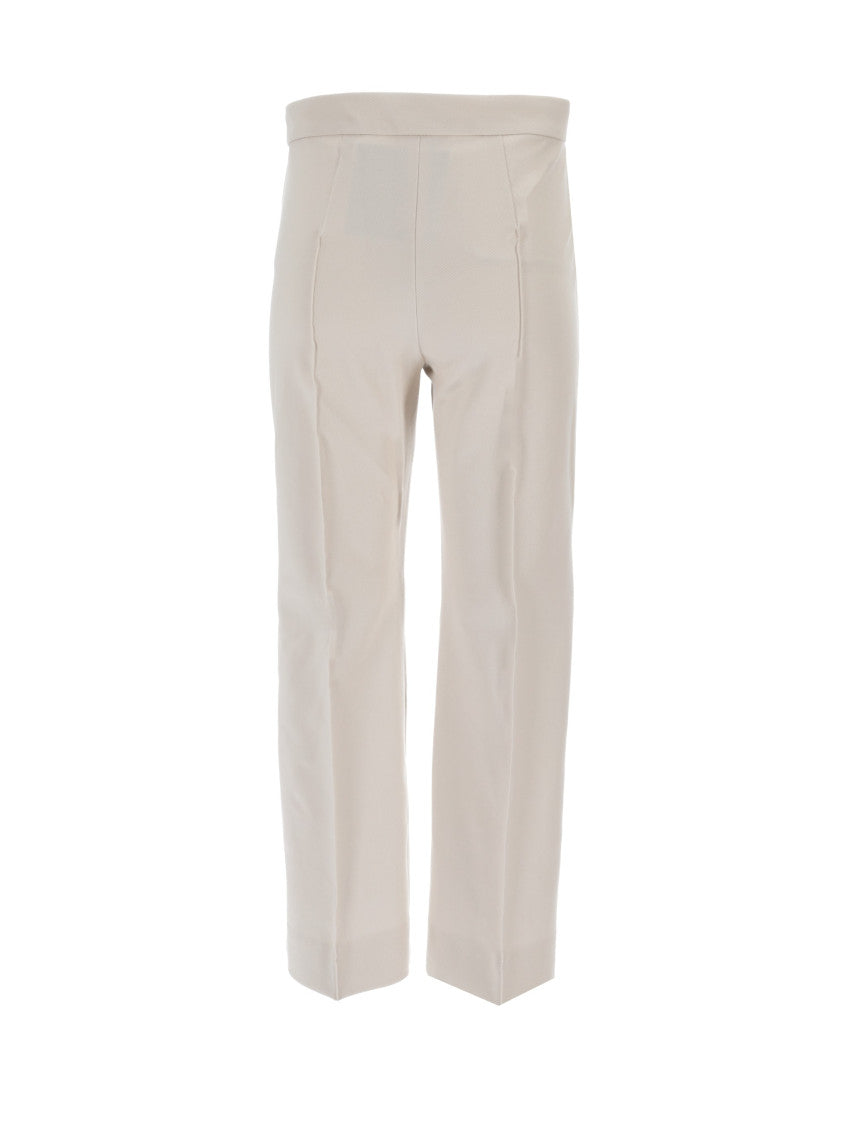 Off White Straight Flat Front Pants 2