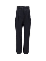 Navy Blue Tailored Flat Front Pant 1