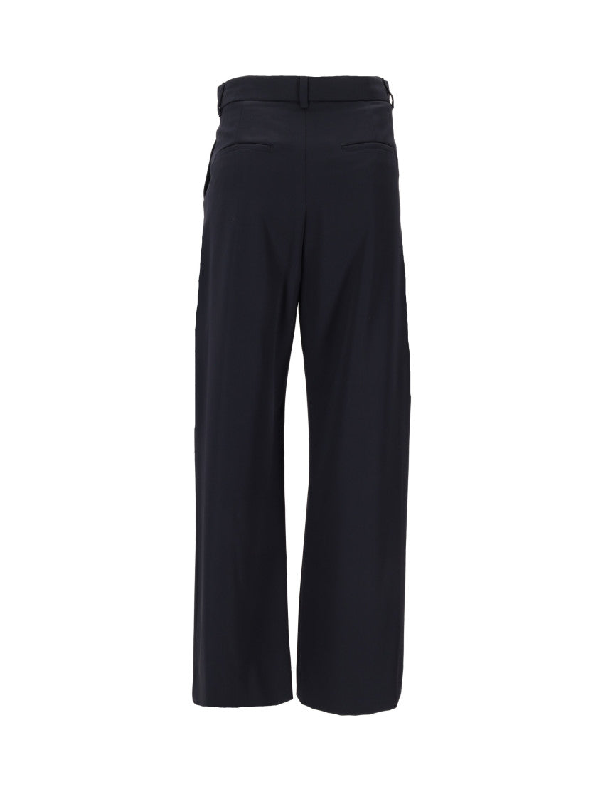 Navy Blue Tailored Flat Front Pant 2