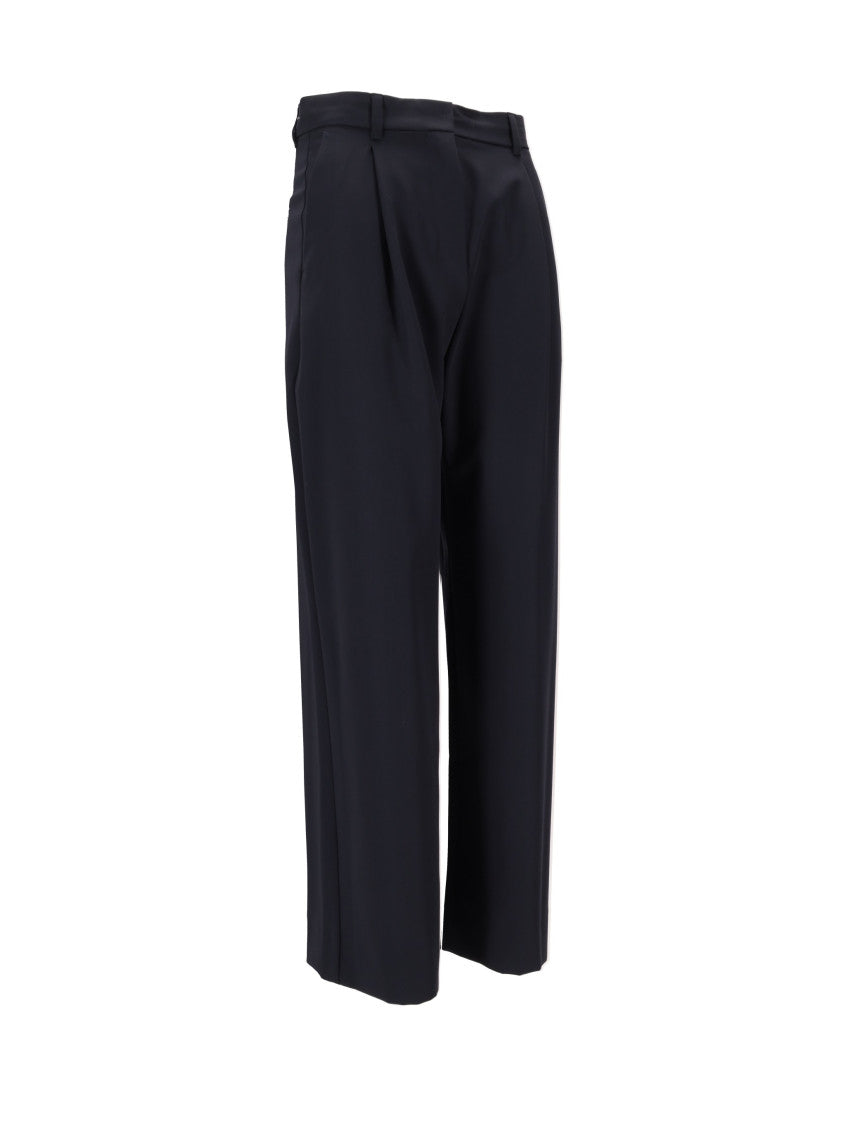 Navy Blue Tailored Flat Front Pant 3