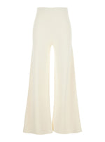 Off White Relaxed Flat Front Pants 1