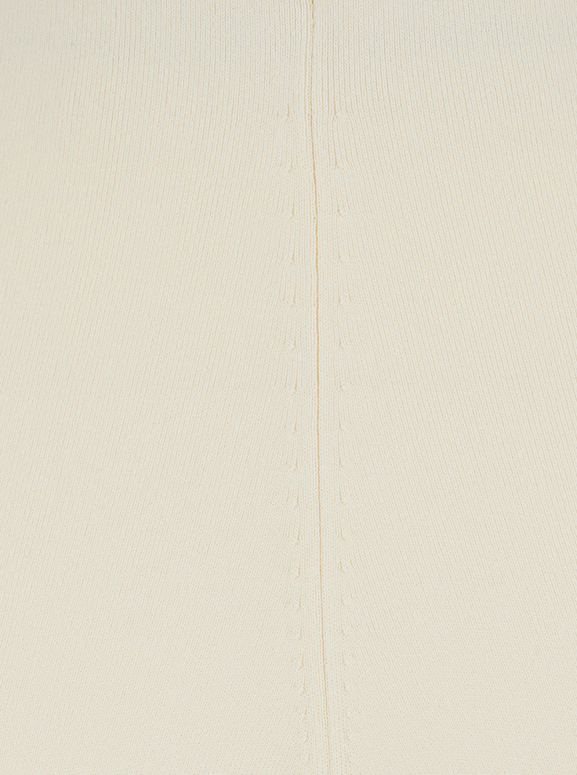 Off White Relaxed Flat Front Pants 3