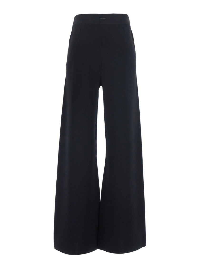 Black Relaxed Elasticated Pants 2