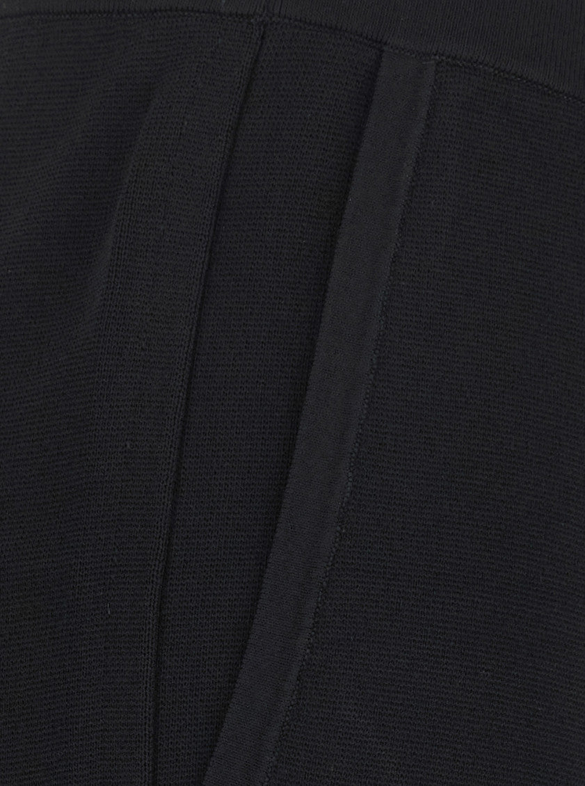 Black Relaxed Elasticated Pants 3