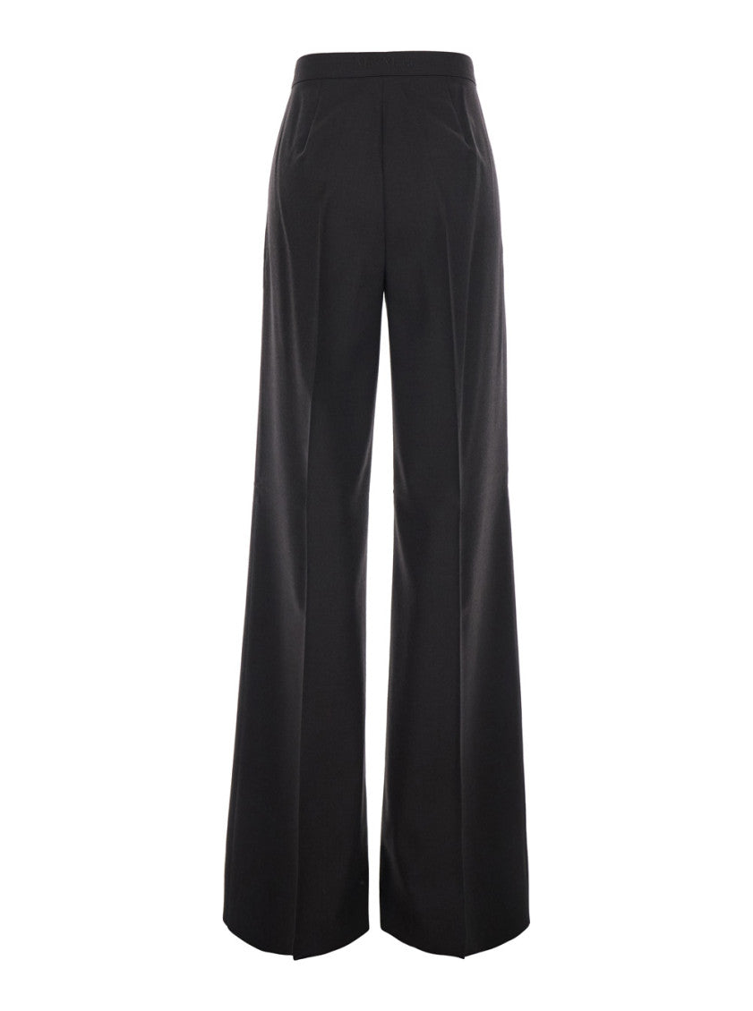 Black Regular Flat Front Pant 2