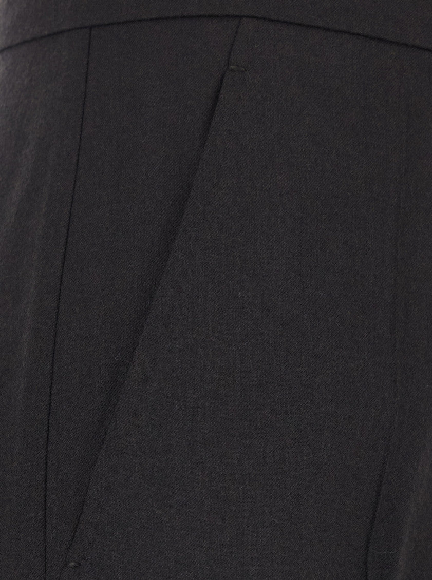 Black Regular Flat Front Pant 3